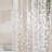 Clear PEVA Shower Curtain Liner With 3D Pebble Design, Waterproof Bathroom Shower Liner With Weighted Stones And Rust-Resistant Grommets