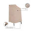 Housse de chaise de bar empilable / à dossier haut Modern Leisure, paquet de 2, L 27 po x l 27 po x H 49 po, beige