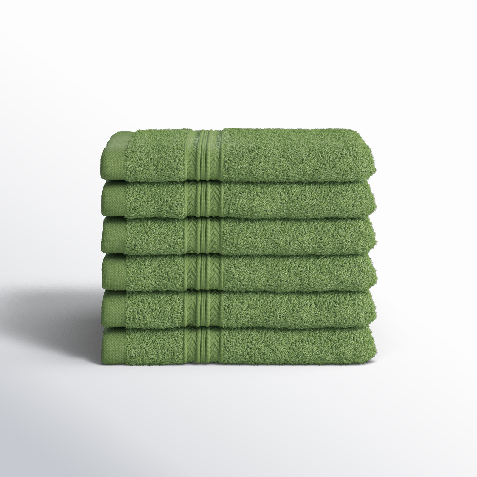 Sustainable Cotton Washcloth Set, Terrace Green