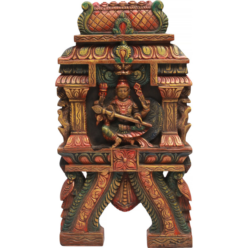 The Warrior God Karttikeya (Tenture murale)