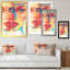 Double portrait expressionniste de deux femmes - œuvre d'art sur toile Glam-532305138-532305151
