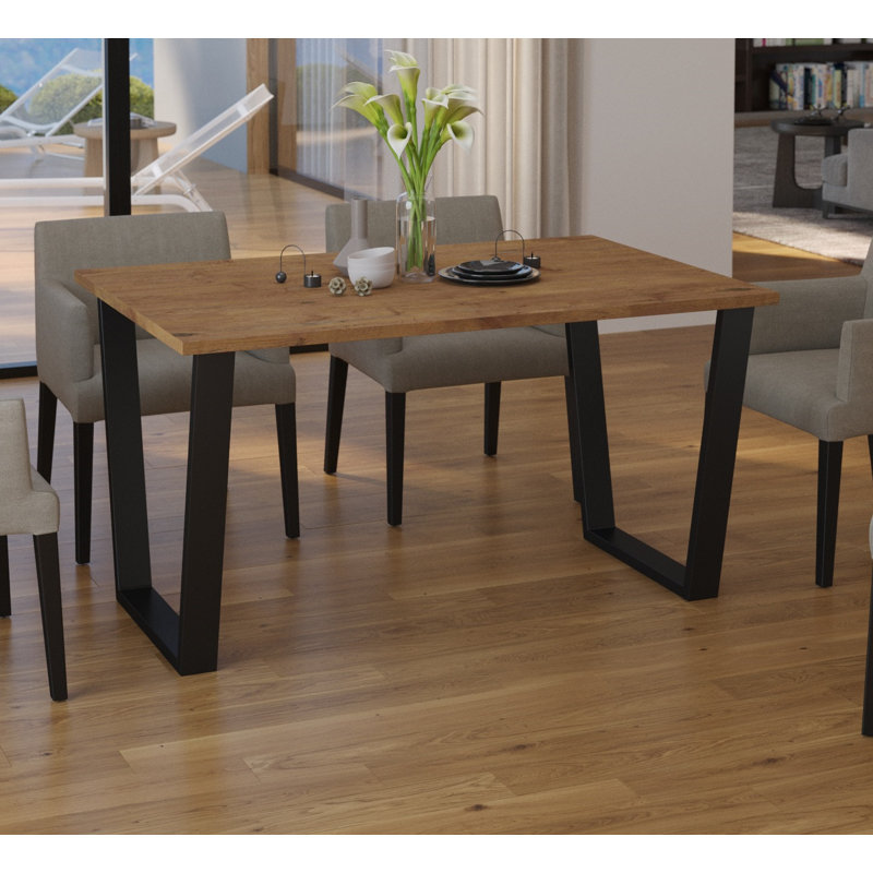 Laurelynn Rectangular Dining Table, Brown, H 75 x L 138 x W 90cm