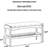 2-Tier Bamboo Shoe Bench With Padded Seat - Entryway Storage Organizer For Hallway, Living Room, And Bedroom