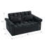 Canapé-lit double 56 po avec coussins moelleux-1148006175