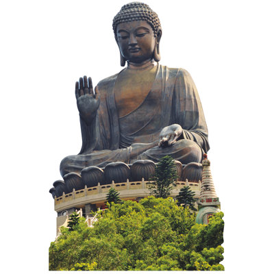 Tian Tan Big Buddha Statue Lantau Island Hong Kong Cardboard Standup -  Wet Paint Printing, H13501