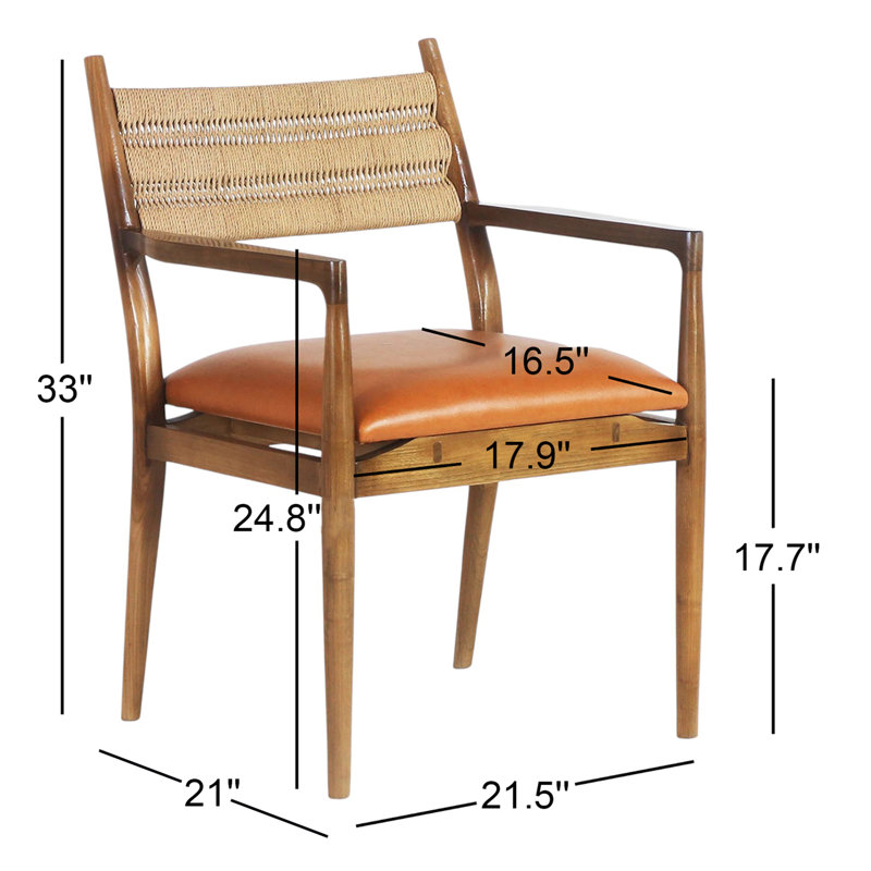 Chaise en cuir Glasser Laural Samsara