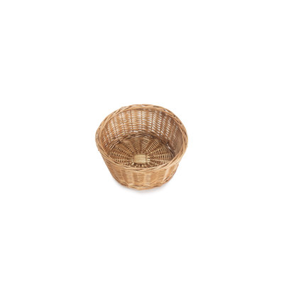 Light Steamed Wicker Storage Basket Tray
