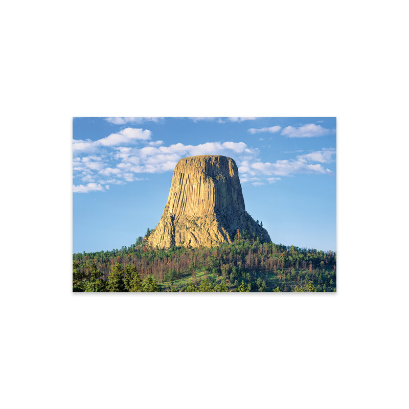 Devils Tower, Devils Tower National Monument, Wyoming, États-Unis sur plastique / acrylique par Panoramic Images
