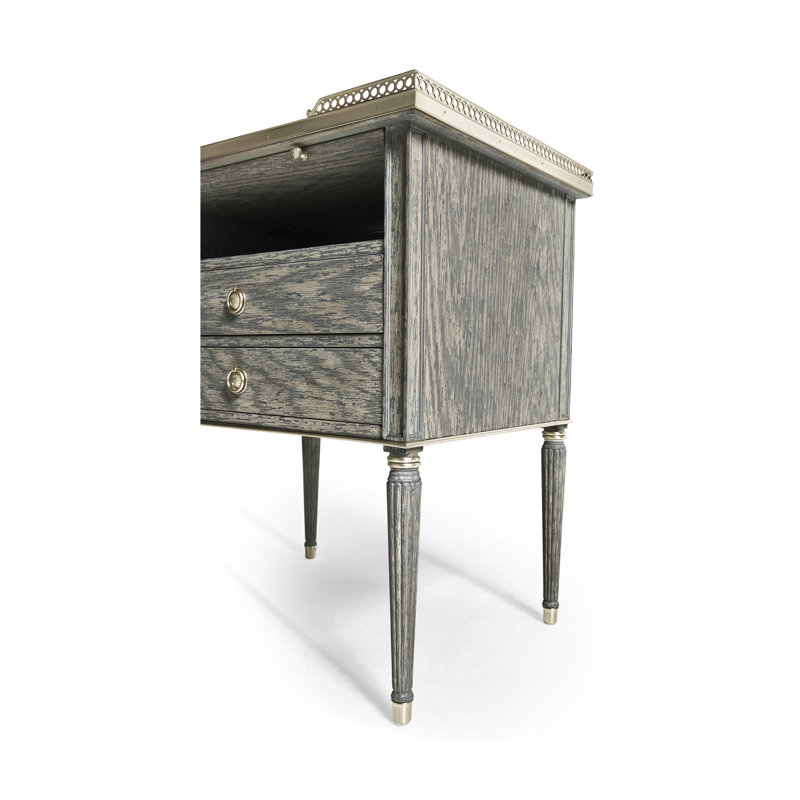 Arlingham 2 - Drawer Solid Wood Nightstand