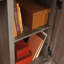 Bureau d'ordinateur, finition brune