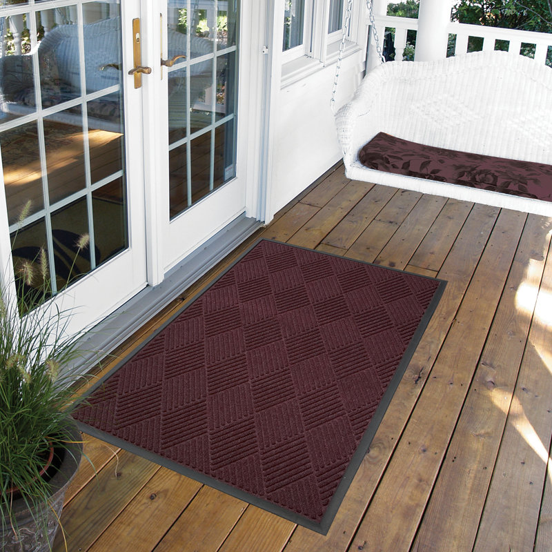 Tapis de porte Alezander, 2 pi x 3 pi, Bourgogne