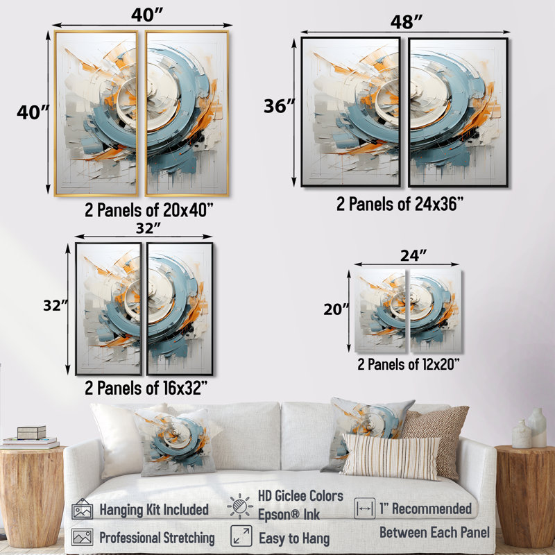 Whispering Motion - Abstract Spirals Wall Decor, Floater Framed Print, 36" H x 48" W, Gold