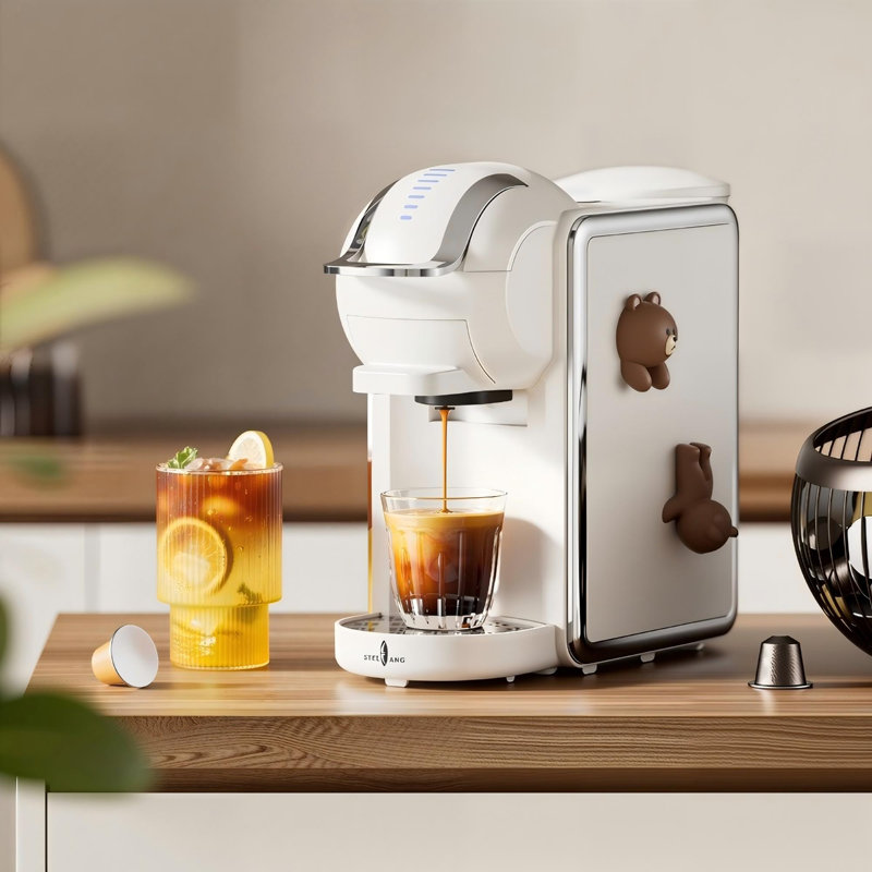 Fully Automatic Capsule Coffee Machine, Espresso & Americano, Hot & Cold Brew