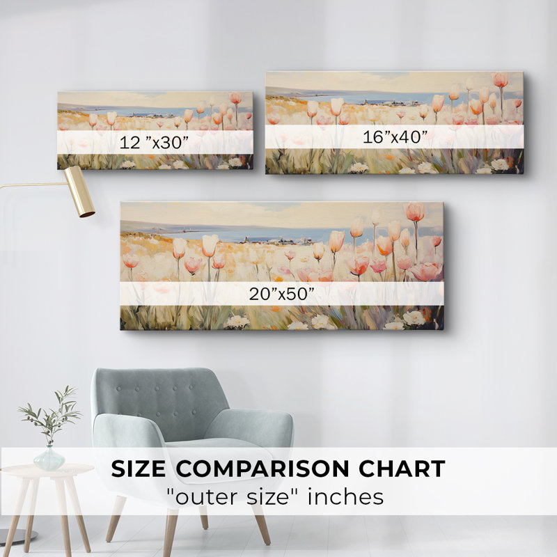 Botanical Series-CXV III - Toile tendue avec châssis - Prêt à être accroché, H 12 po x l 30 po