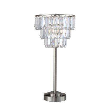 27.5"H Contemporary Crystal Shade Table Lamp(1Pc/Ctn) (1.01/9.25)