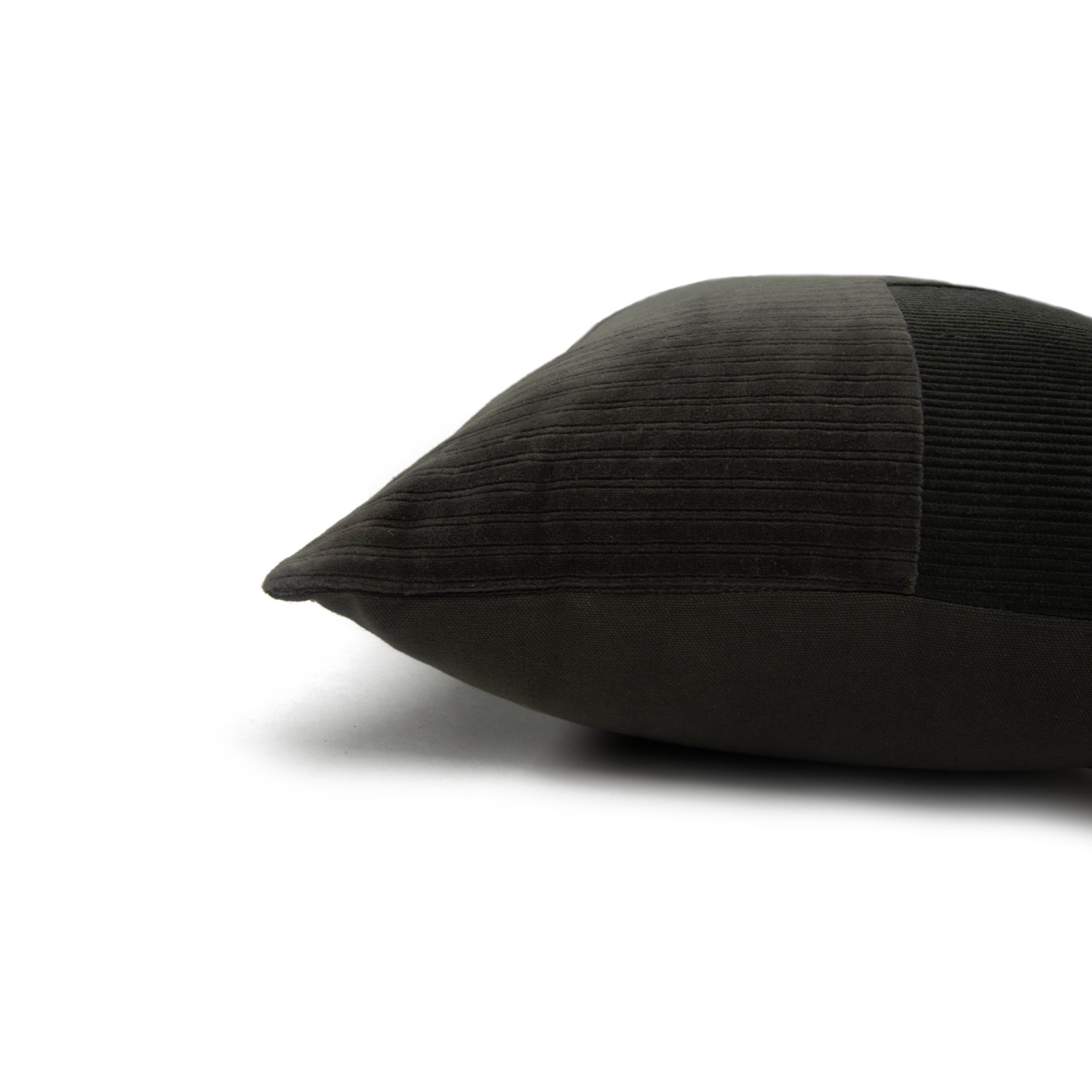 Berkley Textured Cotton Lumbar Throw Pillow, Gray