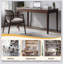 Bureau en bois massif avec tiroirs, bureau debout pour petits espaces, design Mid-Century moderne pour le bureau personnel