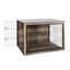 Abri pour chien d'intérieur en bois