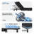 Adjustable Bed Frame With Gel Memory Foam Mattress, Electric Bed Frame With Massage,APP Control & Wireless Remote, Graphene Fabric Cover, Pressure Relief, Mattress In A Box-942652791-945508161