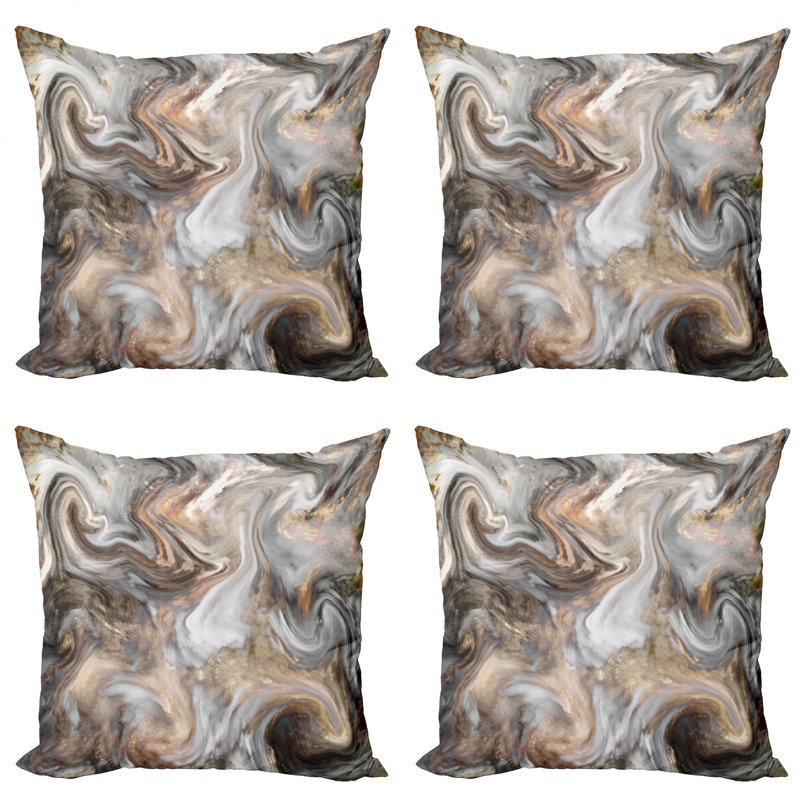 Ambesonne Abstract Reversible Pillow Cover, 18" x 18"