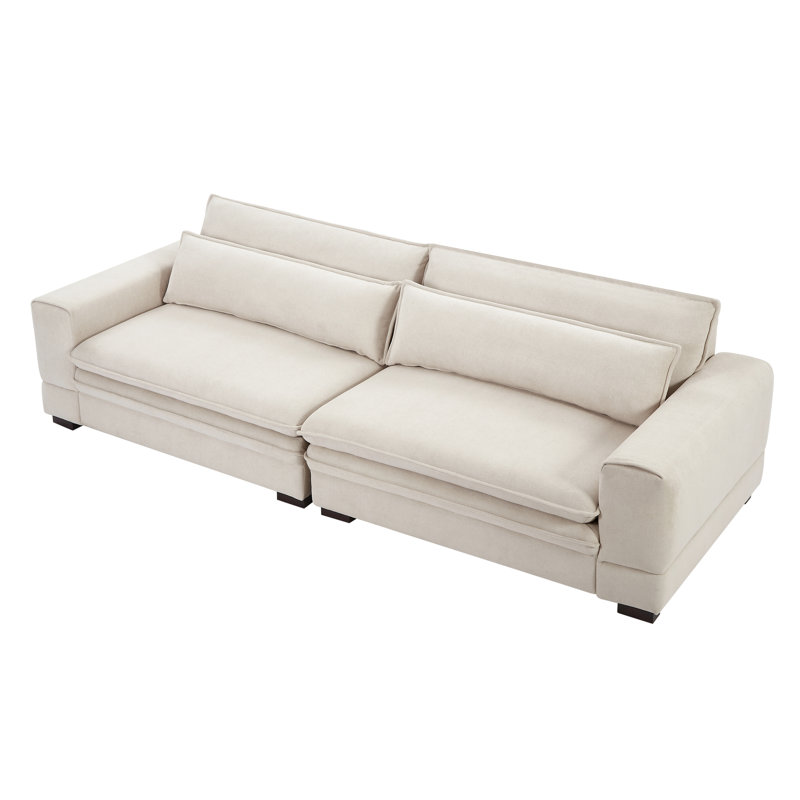 Bedroom Beige Mid-Century - High Foam Cushion And Stylish Look For Waiting Area, Hotel Lobby Comfortable Seating Area