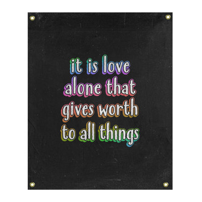 Tapisserie tableau noir de polyester love quot