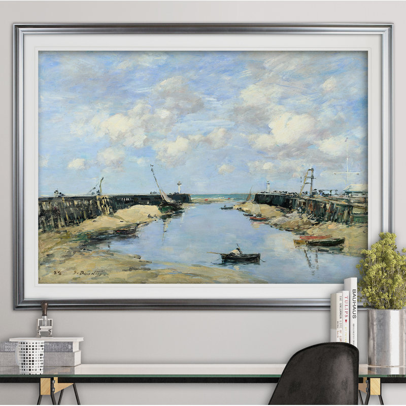 « the entry to trouville », impression, Argent, H 31 po x l 43 po x P 1,5 po