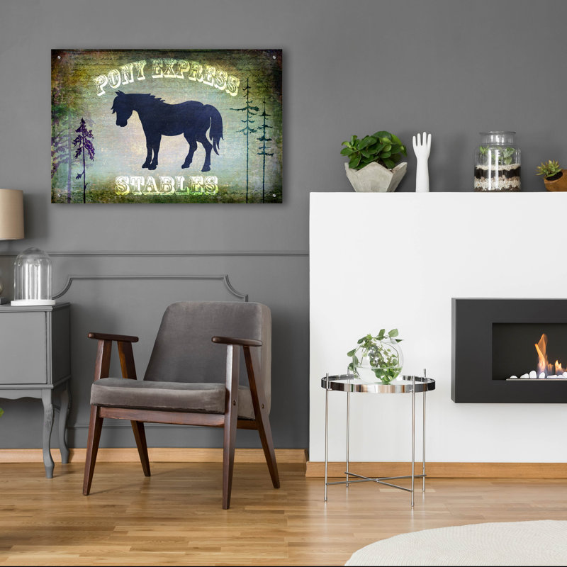 «Country Horse I» par Lightbox Journal, H 24 po x l 36 po x P 0,2 po