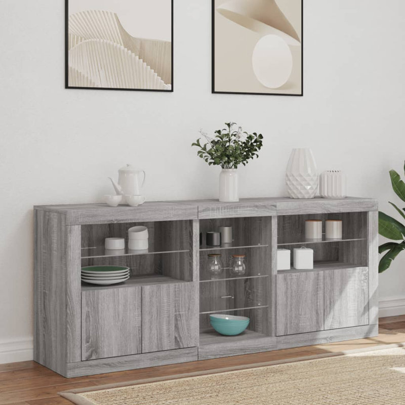 Bashkim 162cm Sideboard, Grey Sonoma