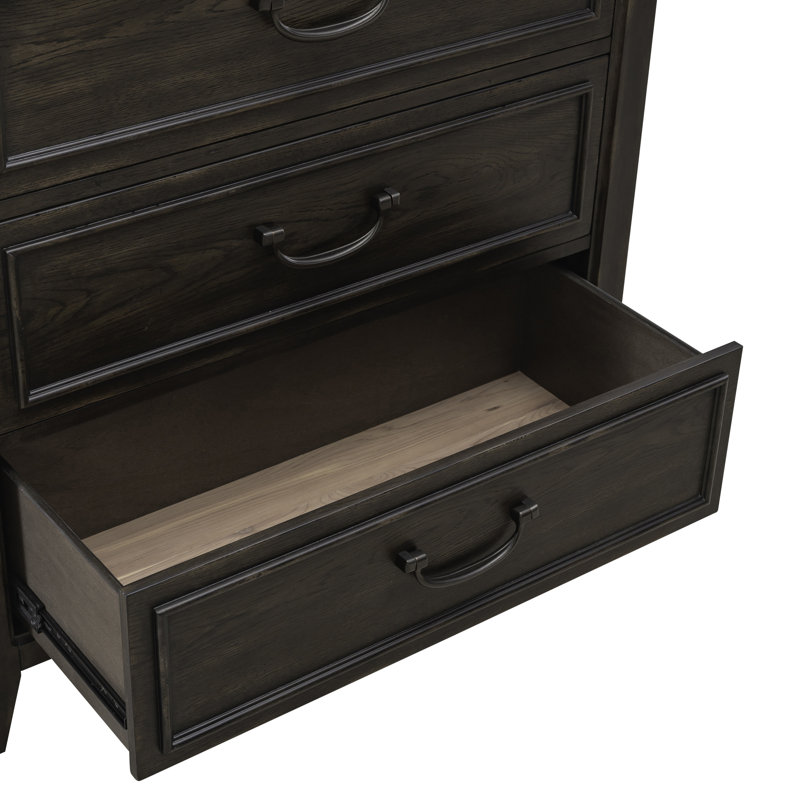 Trelawny 5 Drawer Chest - Saddle Brown
