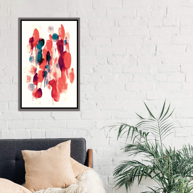 «Day and Night» par Lesia Binkin - reproduction d'art, Toile encadrée de bois rustique foncé, H 40 po x l 26 po x P 1,5 po