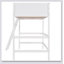 Solid Wood Loft Bed With Ladder-2030949029