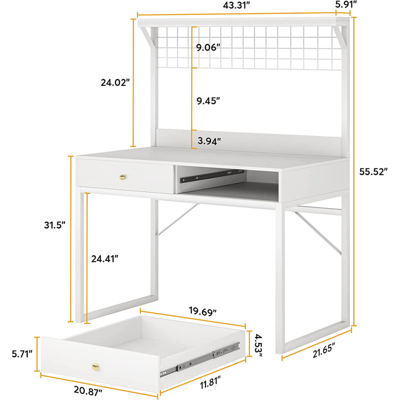 Bureau avec huche Parthena