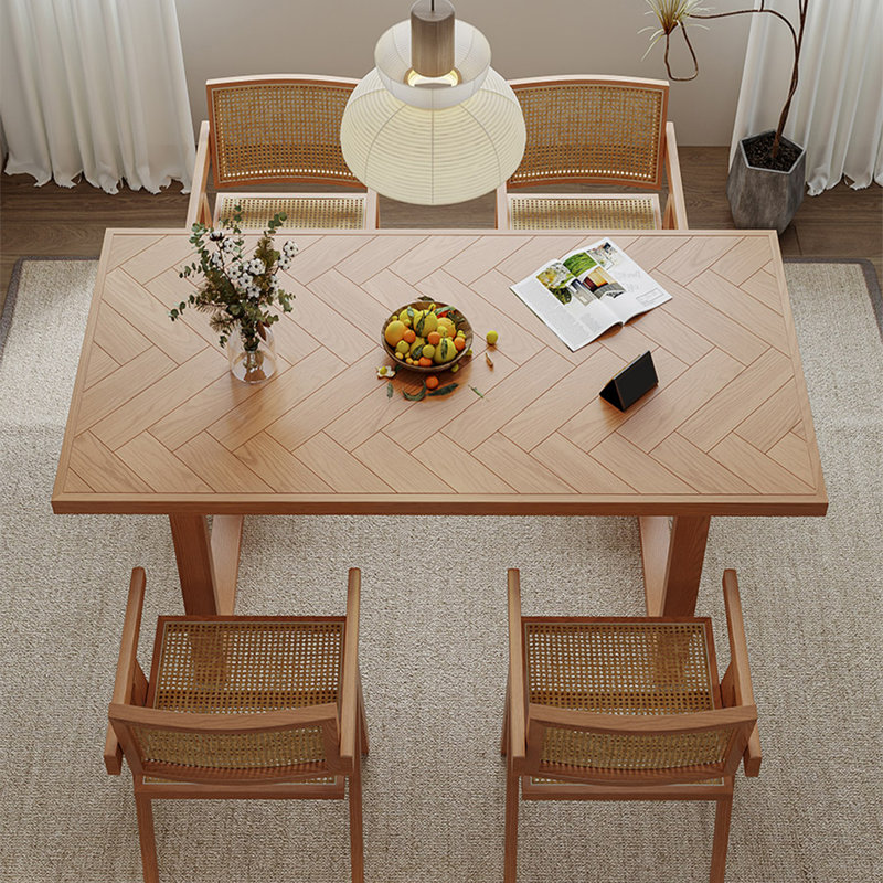 Table de salle à manger l 27,56 po Romiyah, L 27,56 po x L 55,12 po