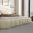 Katence Elegant Linen Queen Platform Bed with Upholstered Headboard and Solid Frame Stability-908013333