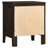 Garrett Cappuccino 2-Drawer Rectangular Nightstand-403779857