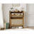 Rustic Wooden Shoe Cabinet with 2 Flip Drawers, Freestanding Shoe Storage Organizer for Entryway