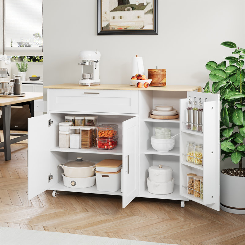 Buell Kitchen Cart, White