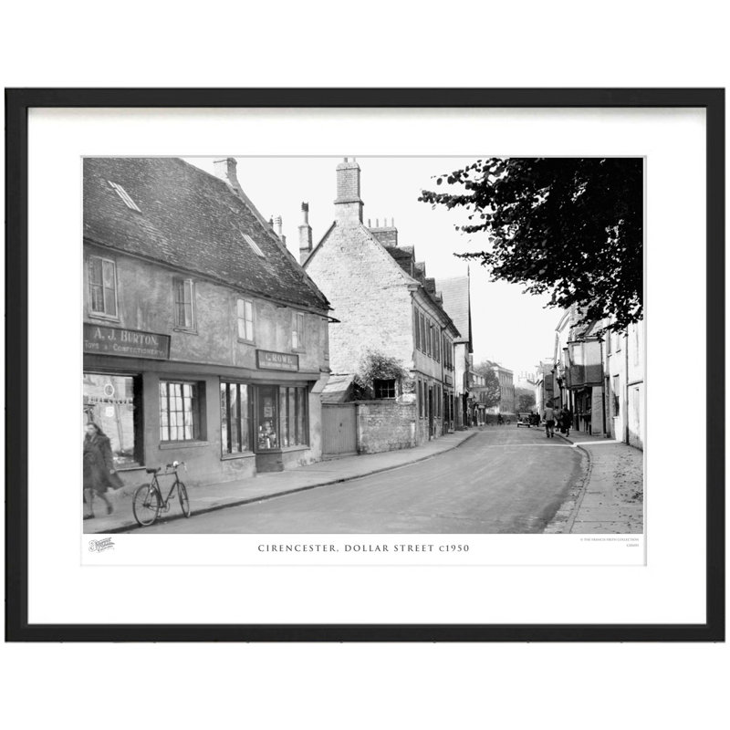 Cirencester, Dollar Street C1950 1 Piece Single Picture Frame Wall Art, 60cm H x 80cm W x 2.3cm D