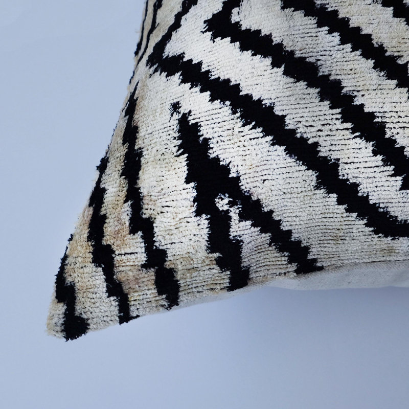 Frye Feather Throw Pillow, Ikat 23