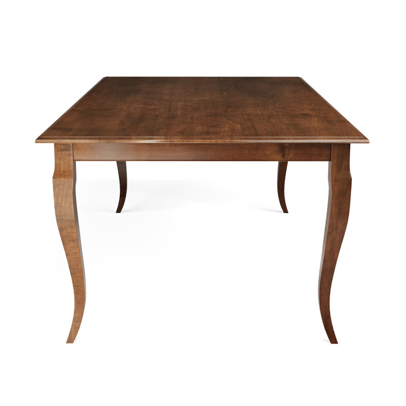 Alexeus Maple Solid Wood Dining Table, Walnut, 42" W x 60" L