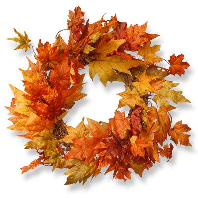 Kesly 24" Maple Leaf Wreath