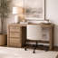 Bureau de direction en chêne English Knotty Junior
