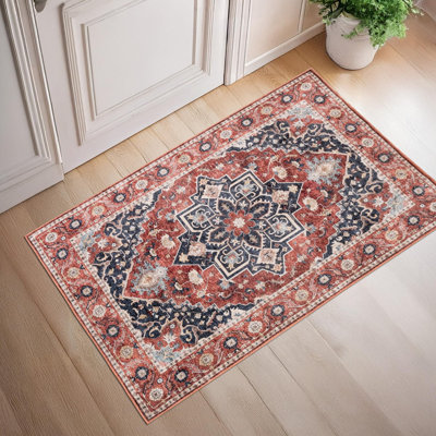 HAMILTON Rectangle Oriental Cotton Kilim Washable
