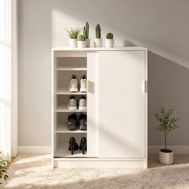 18 Pair Shoe Storage Cabinet