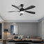Ventilateur de plafond avec lumières DEL Refton Whisper Bloom-1253070824-1253070830