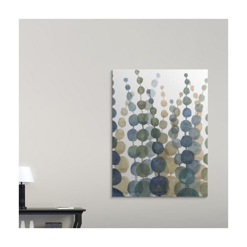 Pompom Botanical " Pompom Botanical II " by Megan Meagher, 48" H x 36" W x 1.5" D, Canvas