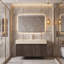 Meuble-lavabo mural simple 36 po avec surface solide 36 po-830916358