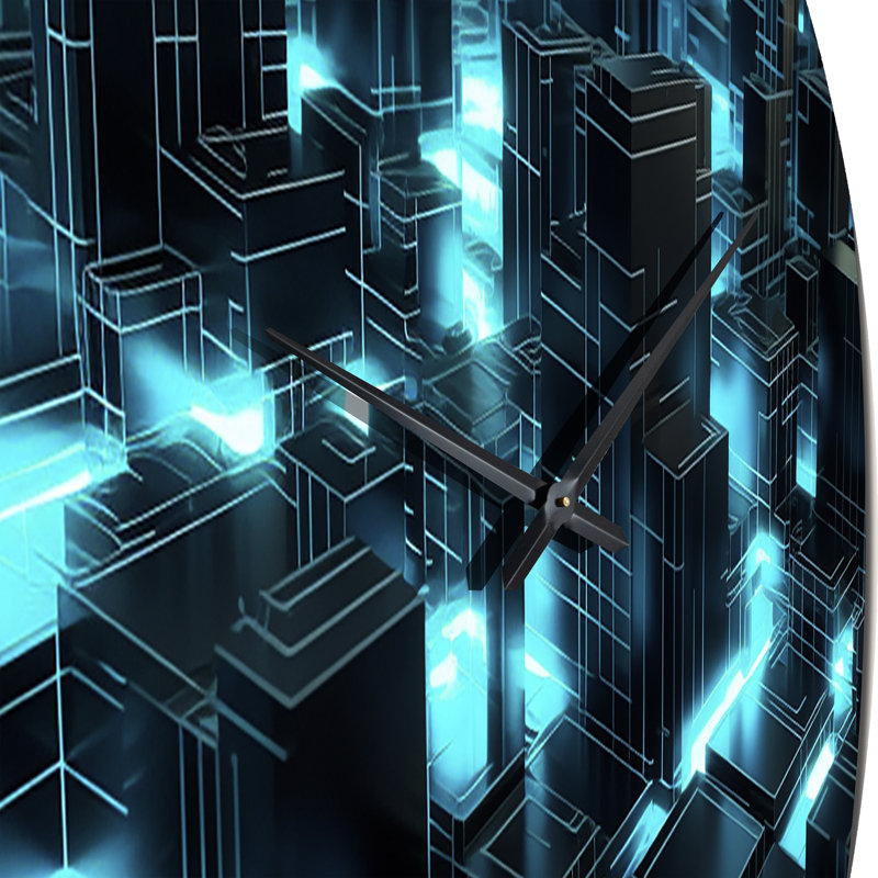 Horloge murale 3D 3D Cityscape, Petit