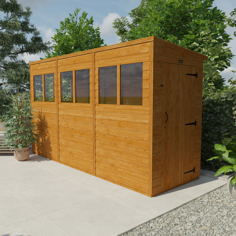 12x4w TigerFlex® Sunlit Pent Shed